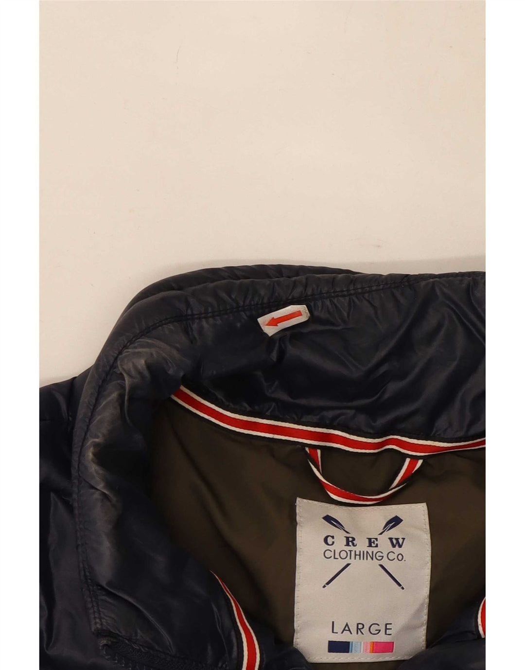 Crew Clothing Dame Polstret Jakke UK 16 Large Navy Blue Nylon