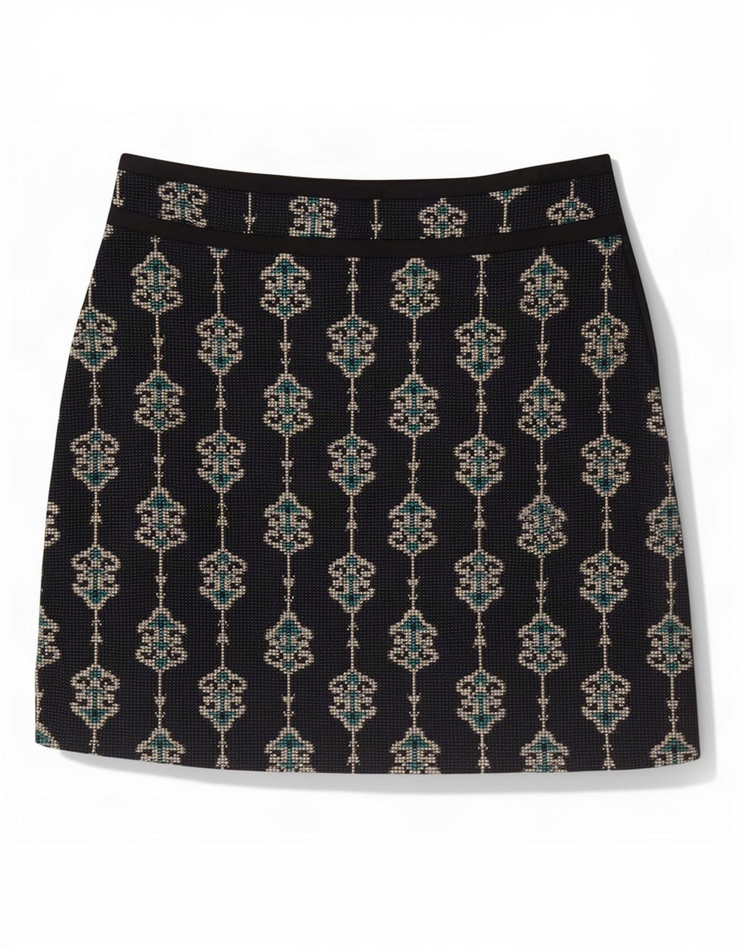 Zara Dame Mini-nederdel XS W24 Marineblå Paisley Polyester