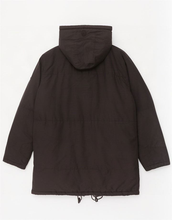Asics Herre Hooded Parka Jacket UK 40 Large Black