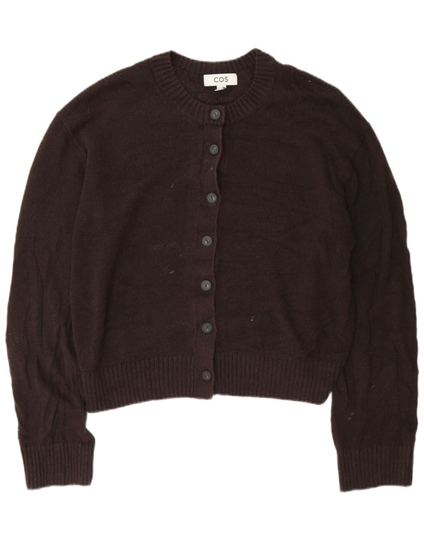 Cos Dame Cardigan Sweater UK 16 Large Brown