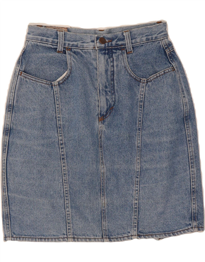 BENETTON Womens High Waist Denim Skirt IT 42 Medium W26  Blue Vintage Benetton and Second-Hand Benetton from Messina Hembry 