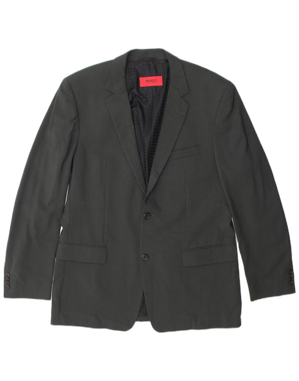 Hugo Boss Herre 2-knaps blazerjakke EU 52 XL Grå uld