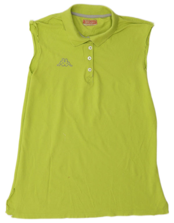 Kappa ærmeløs poloshirt til kvinder UK 20 2XL Grøn