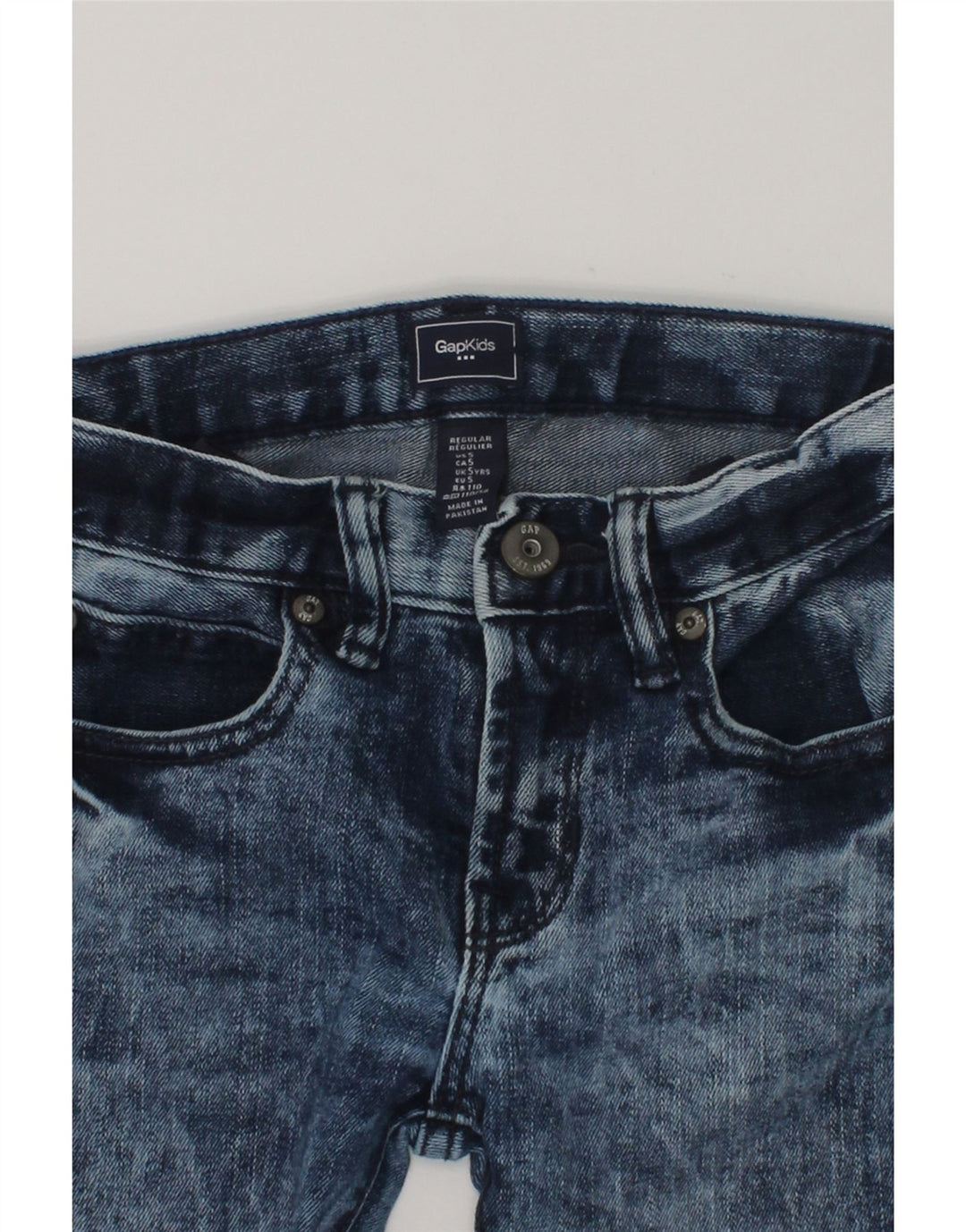 GAP Girls Regular Slim Jeans 4-5 Years W22 L18  Blue Cotton | Vintage Gap | Thrift | Second-Hand Gap | Used Clothing | Messina Hembry 