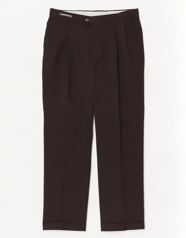Marks & Spencer Herre Pegged Suit Bukser W34 L31 Sort Polyester