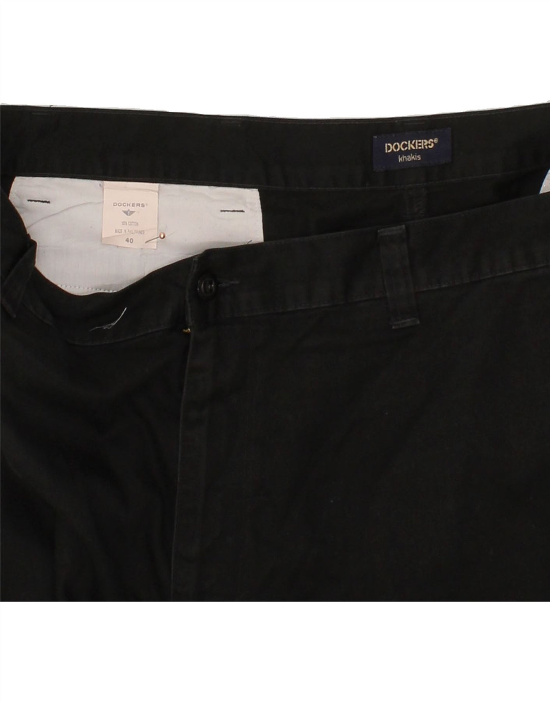 DOCKERS Mens Chino Shorts W40 XL Black Cotton Vintage Dockers and Second-Hand Dockers from Messina Hembry 