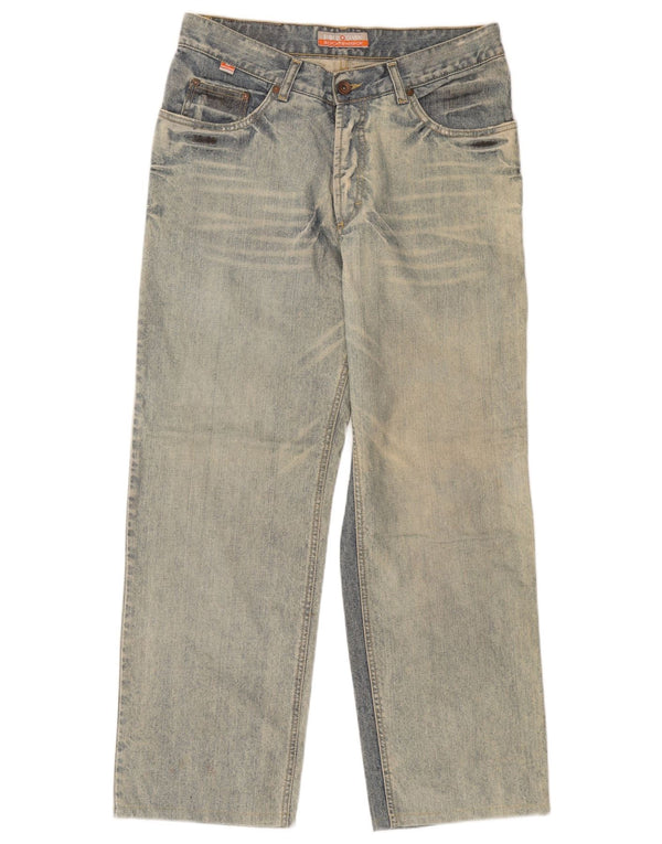 Enrico Coveri Herre Straight Jeans IT 48 Medium W34 L28 Blå Bomuld