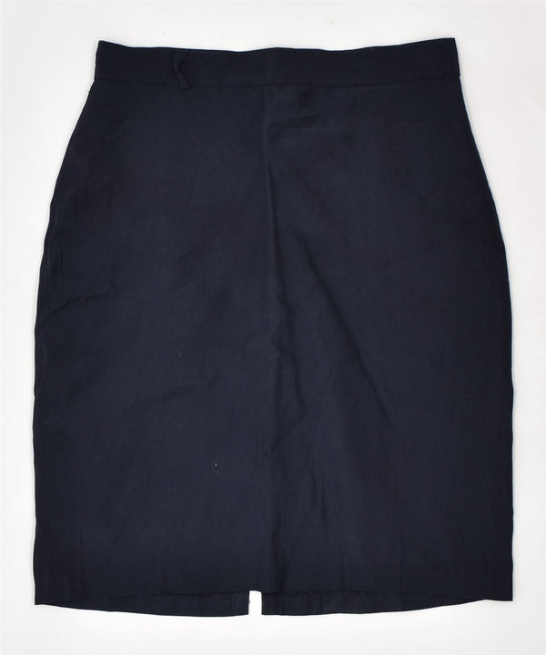 COCK FASHION Kvinder Højtalje Pencil Skirt IT 44 Medium W27 Marineblå