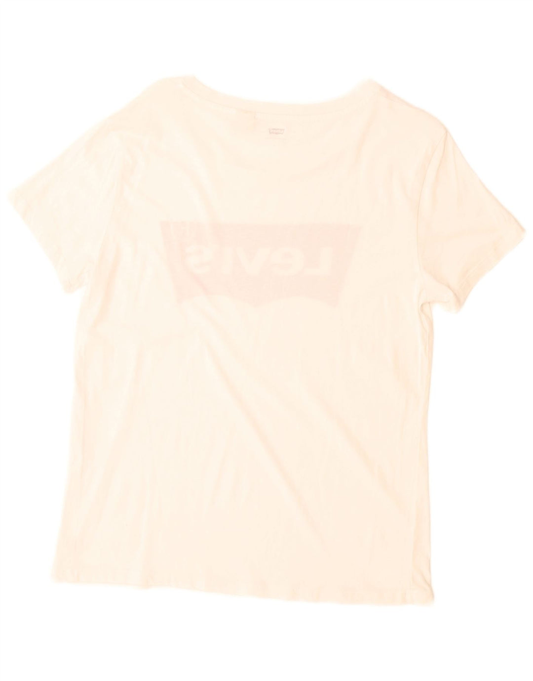 Levi's Grafisk T-shirt top til kvinder UK 14 Medium White