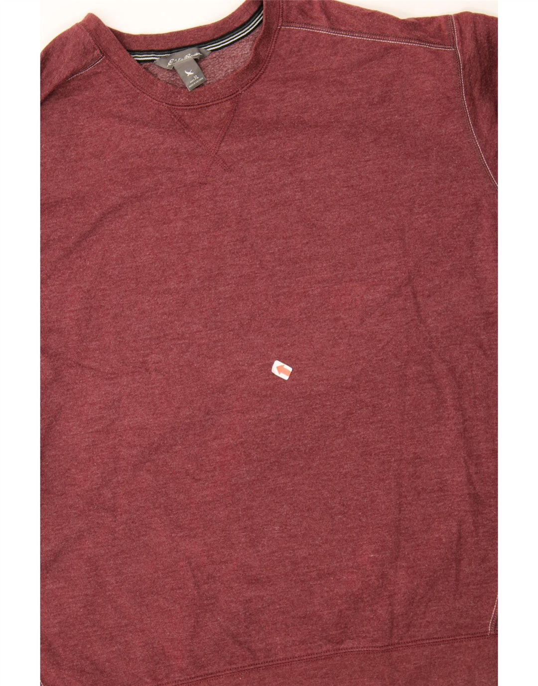 EDDIE BAUER Mens Sweatshirt Jumper XL Maroon Cotton Vintage Eddie Bauer and Second-Hand Eddie Bauer from Messina Hembry 