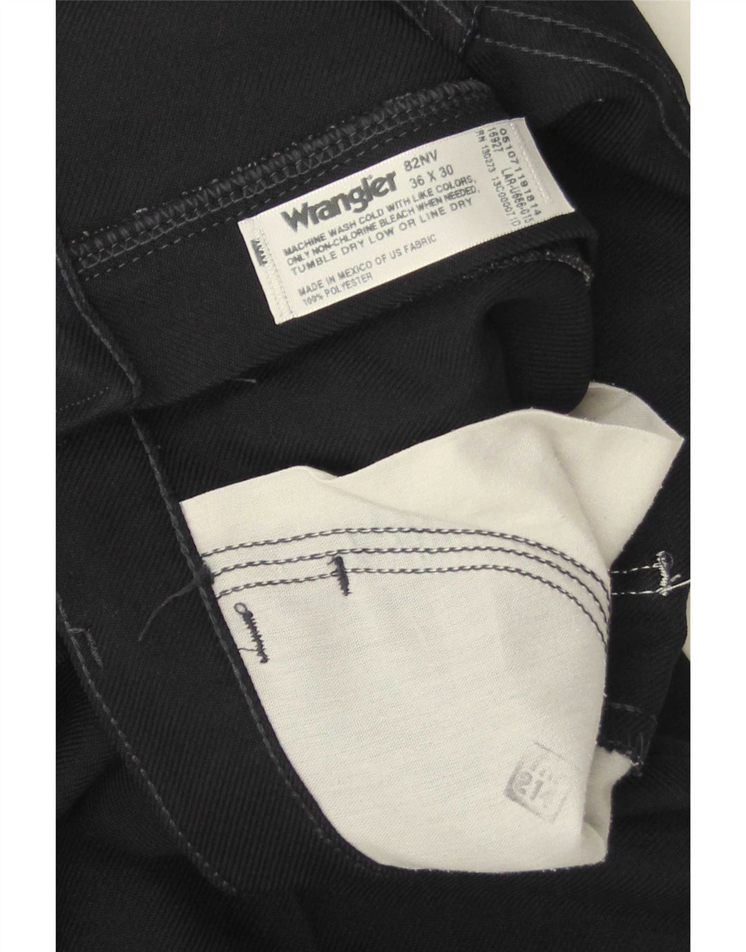 Wrangler Herre Bootcut Casual Bukser W36 L30 Marineblå Polyester