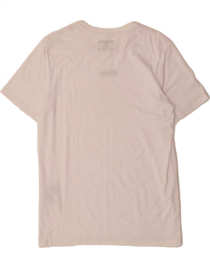 JACK & JONES Mens Graphic T-Shirt Top XL White Polyester Vintage Jack & Jones and Second-Hand Jack & Jones from Messina Hembry 