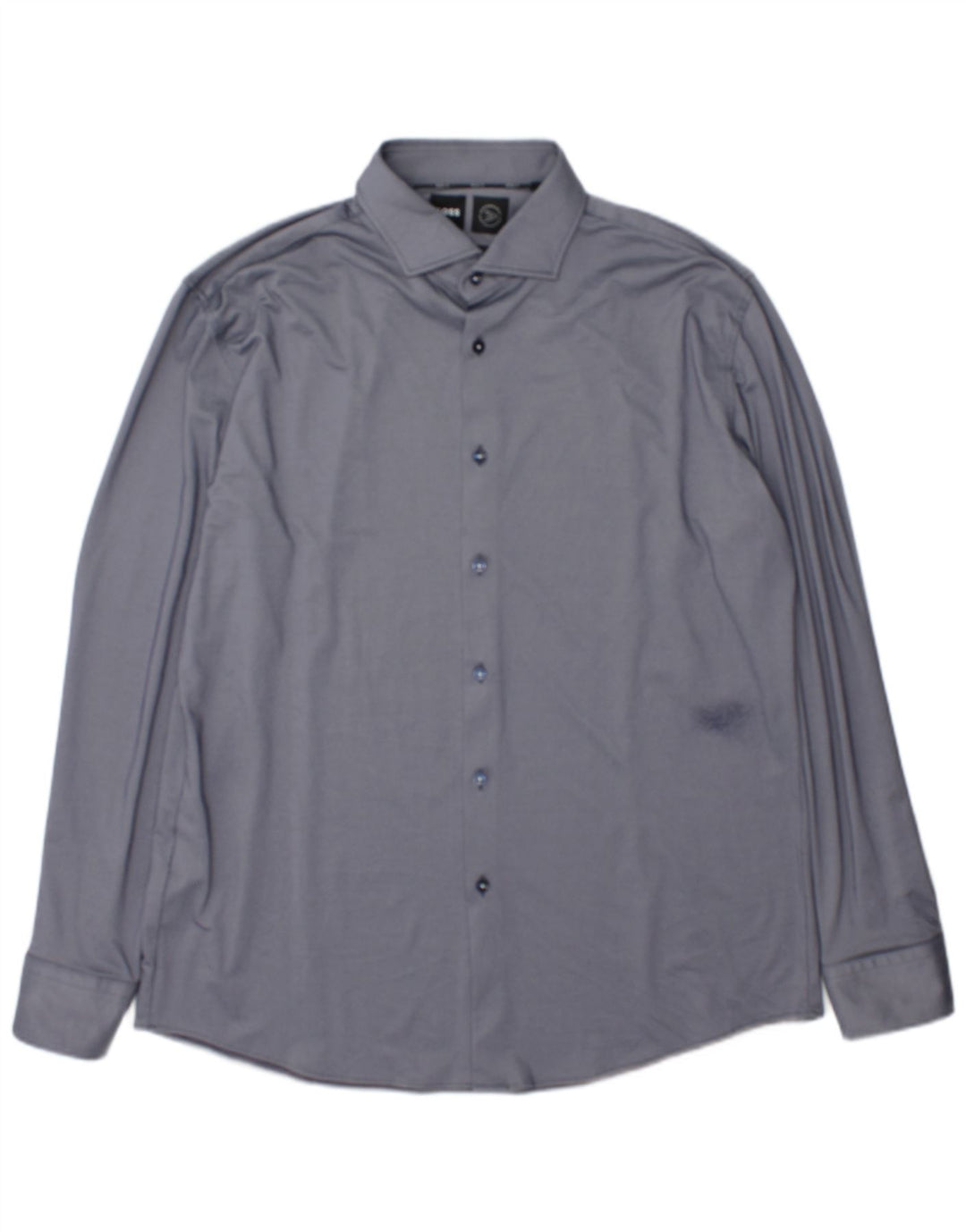 Hugo Boss Herre Performance Slim Fit skjorte størrelse 43 17 XL Marineblå polyamid
