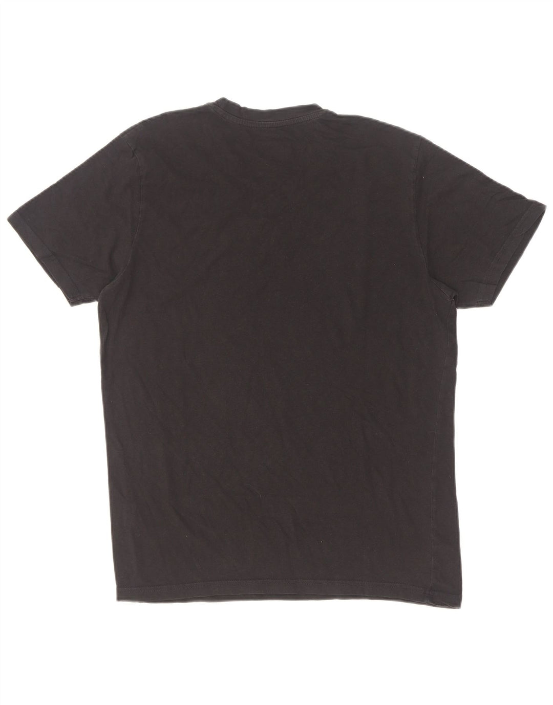 Kappa Herre Grafisk T-Shirt Top Medium Sort Bomuld