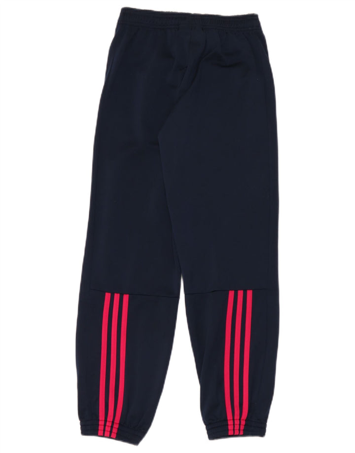 Adidas Drenge Træningsdragt Bukser Joggers 11-12 År Marineblå Polyester