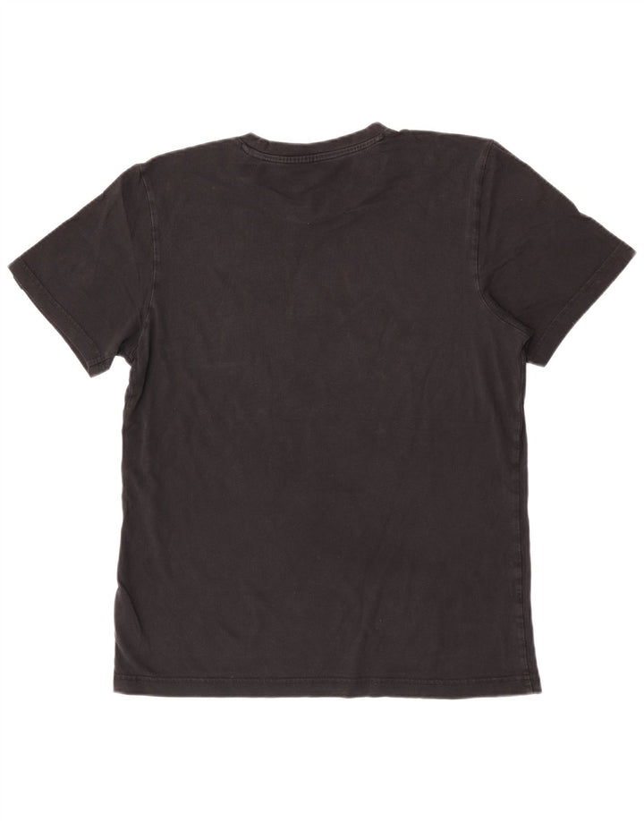 Adidas Tre Stripes Grafisk T-Shirt Top Medium Sort Bomuld