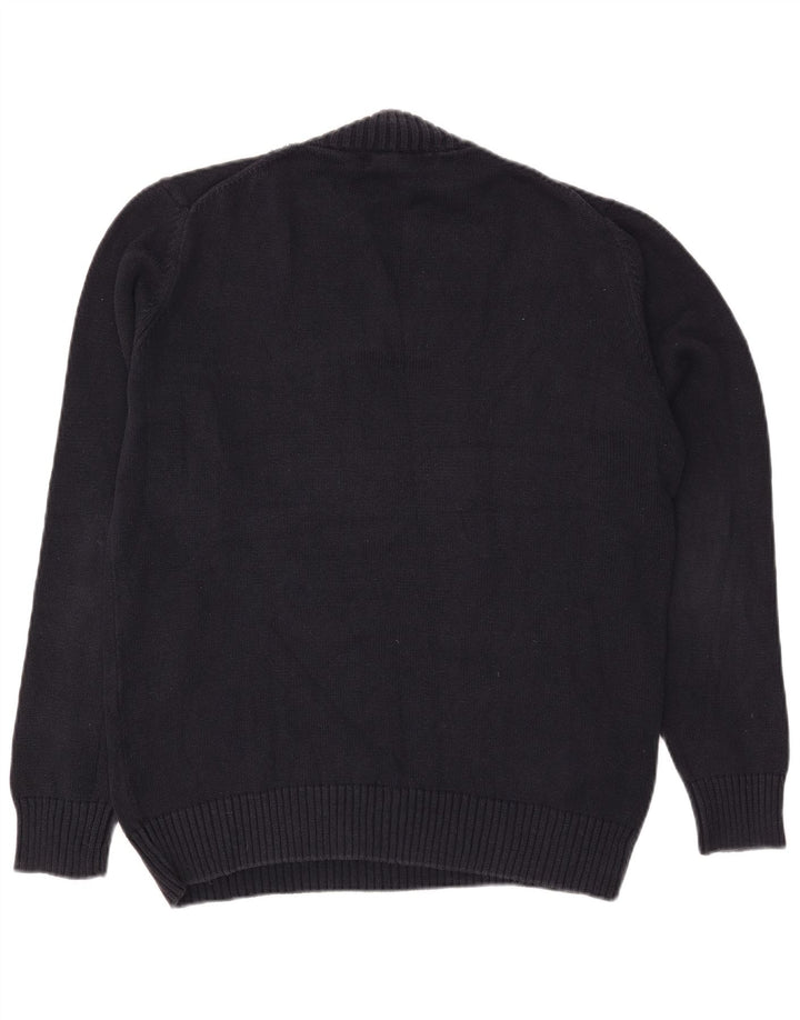 Zara Herre V-hals sweater Stor Marineblå