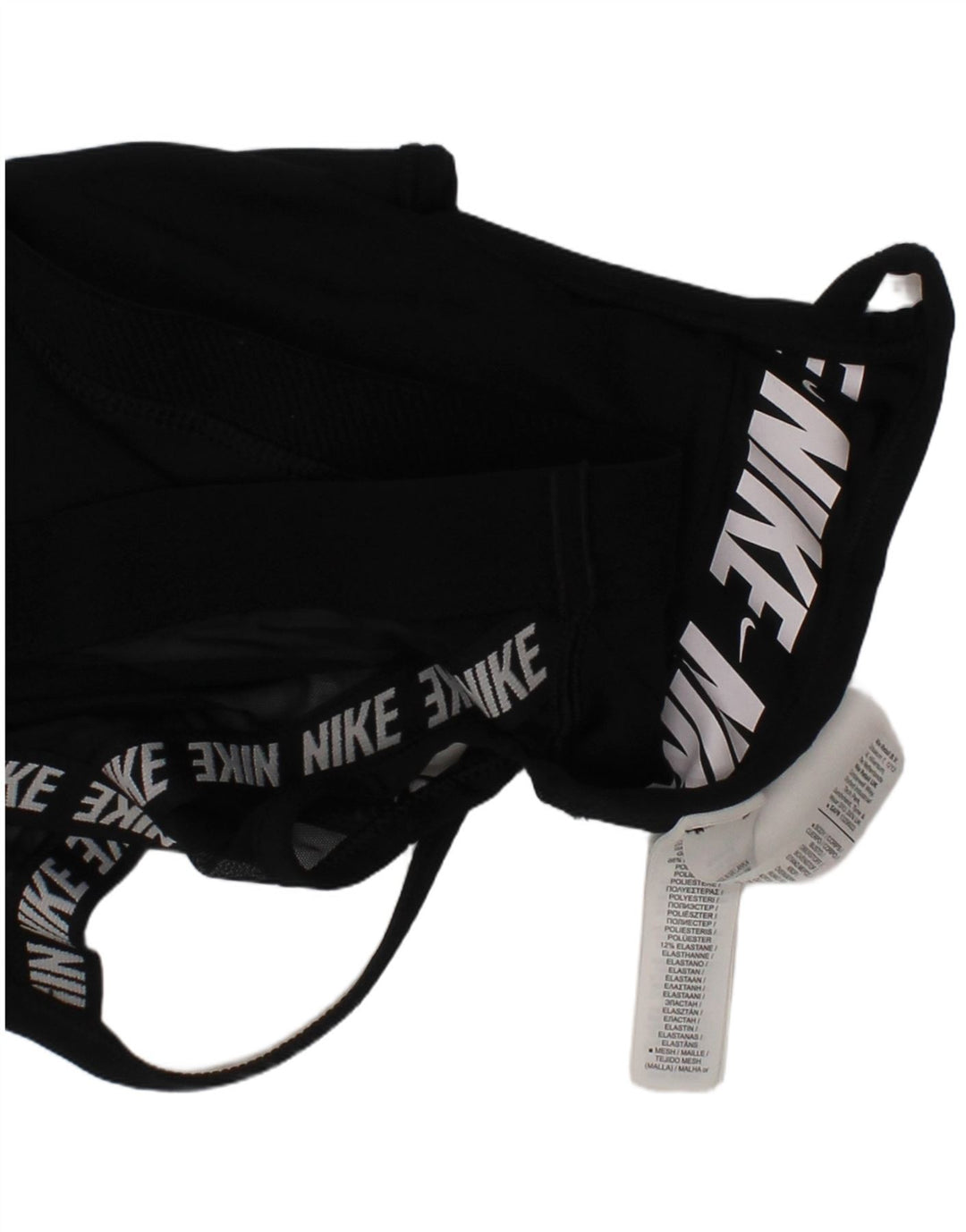 Nike polstret sports-bh-top lille sort polyester sport