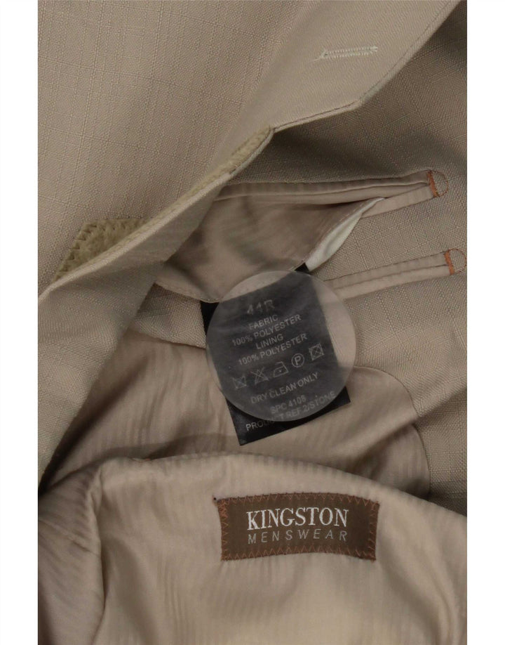Vintage herre 2-knaps blazerjakke UK 44 2XL Grå polyester