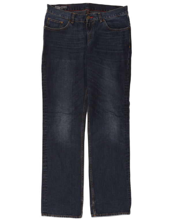 TOMMY HILFIGER Straight jeans til mænd W34 L34 Marineblå bomuld