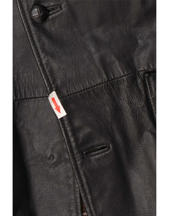 Vintage herre læderjakke UK 42 XL Sort