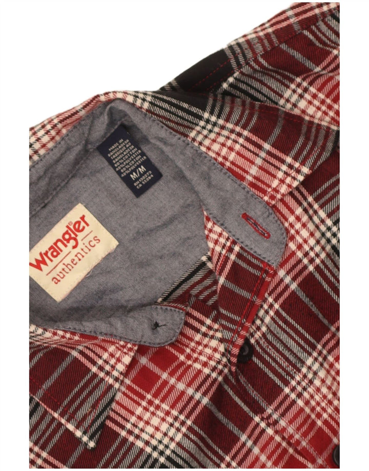 Wrangler Flanelskjorte til mænd Medium rød ternet bomuld