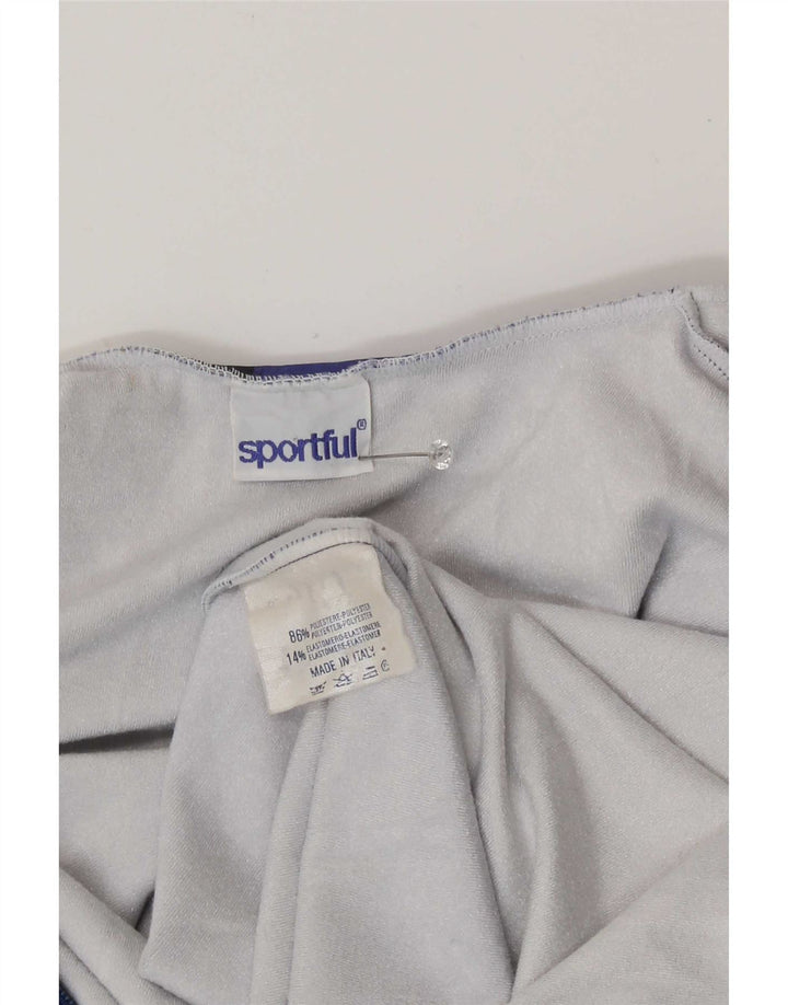 Sportful Herre abstrakt mønster Jumpsuit IT 52 Stor blå farveblok