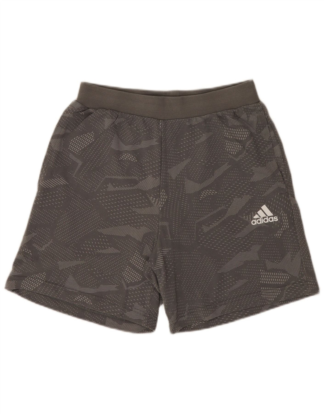 Adidas Herre Sportshorts Medium Grå Geometrisk Bomuld