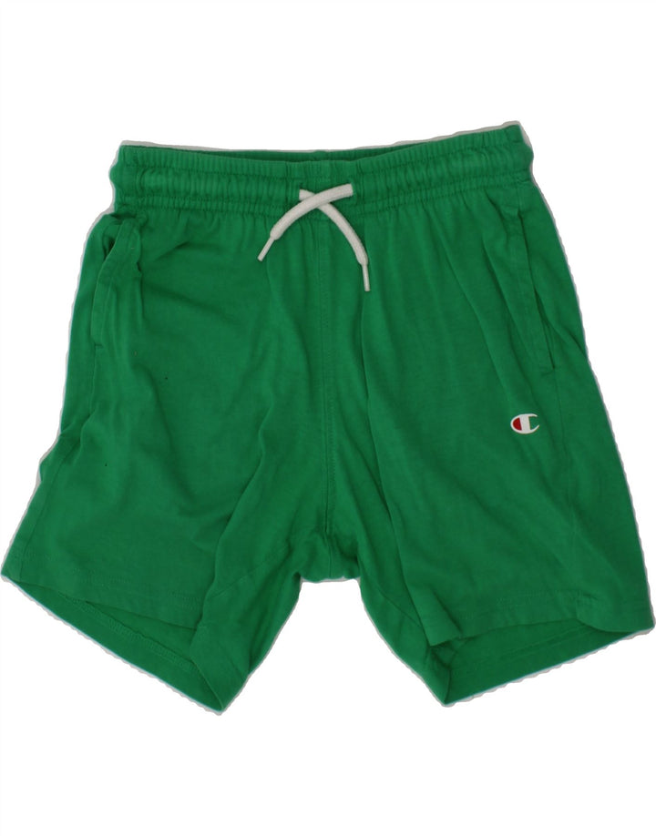 CHAMPION Boys Sport Shorts 7-8 Years Small  Green Vintage Champion and Second-Hand Champion from Messina Hembry 