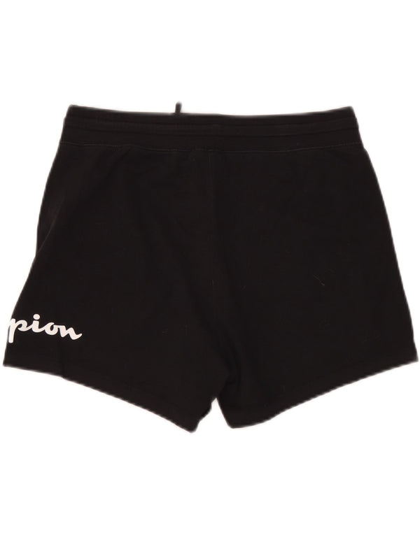 Champion kvinders grafiske sportsshorts UK 14 Large Black Bomuld