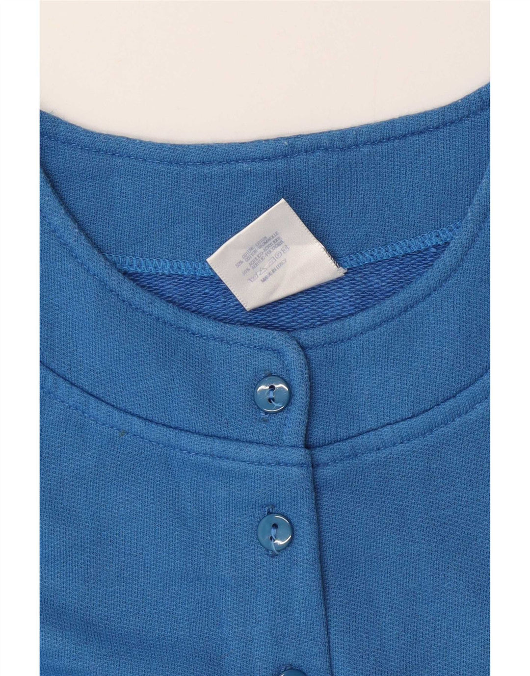 F.LLI Campagnolo Dame Grafisk Sweatshirt Jumper UK 14 Large Blue