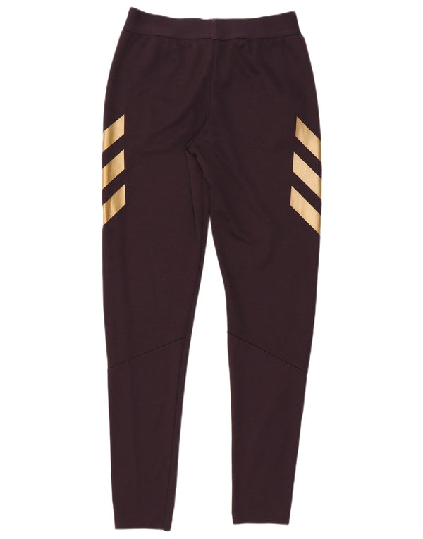 Adidas pigetræningsbukser 14-15 år Burgundy Colourblock Polyester