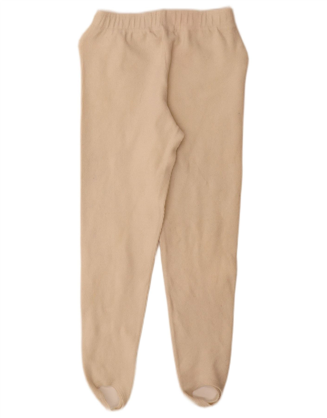 American Place Dame Stigbøjle Leggings UK 12 Medium Off White Bomuld
