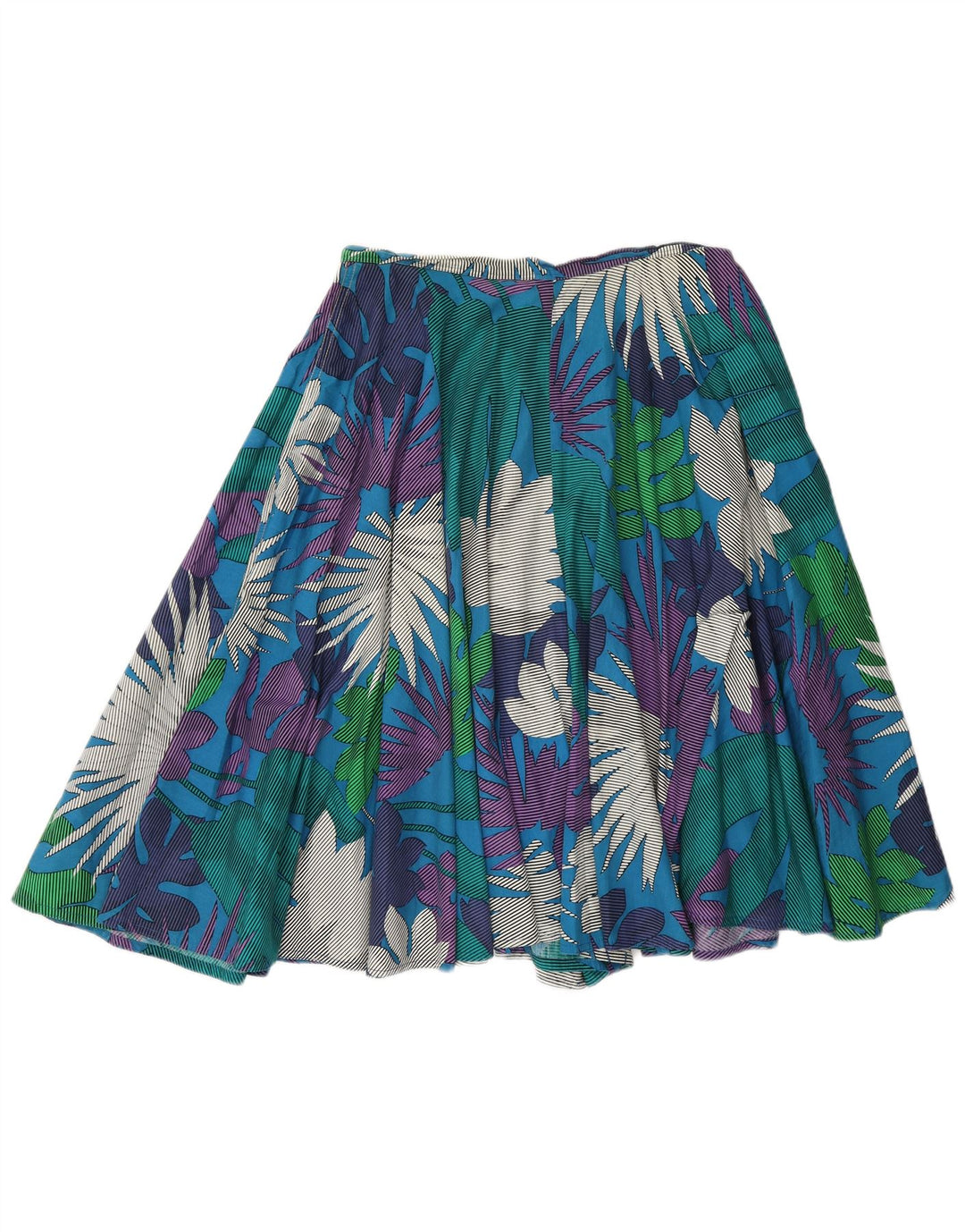Vintage kvinders Cullotes Casual Shorts W30 Medium Blue Floral