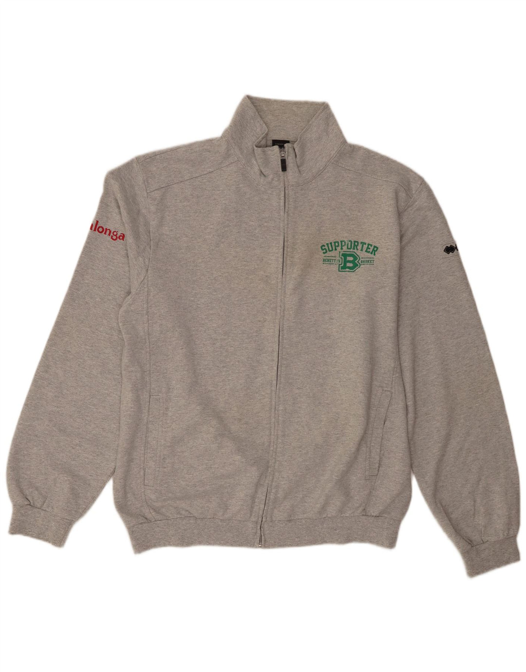 Errea Herre grafisk træningsdragt topjakke 3XL grå bomuld