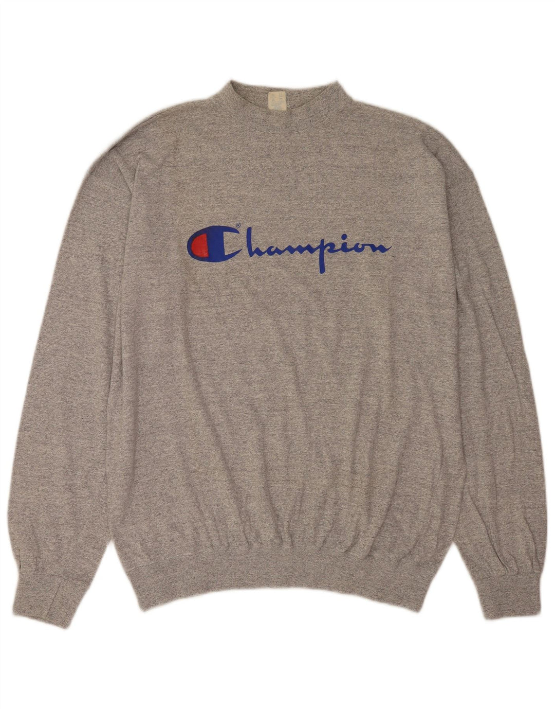 Champion Herre Grafisk Sweatshirt Jumper 2XL Grå Flecked Bomuld