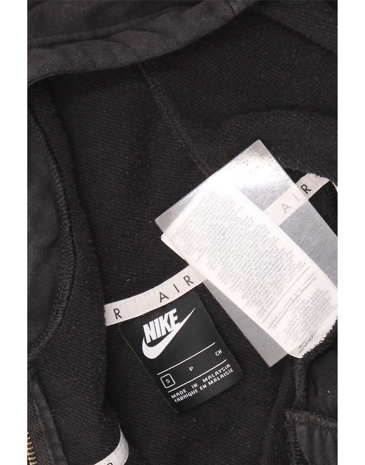 Nike Dame Oversized grafisk hættetrøje Sweater UK 10 Lille sort bomuld