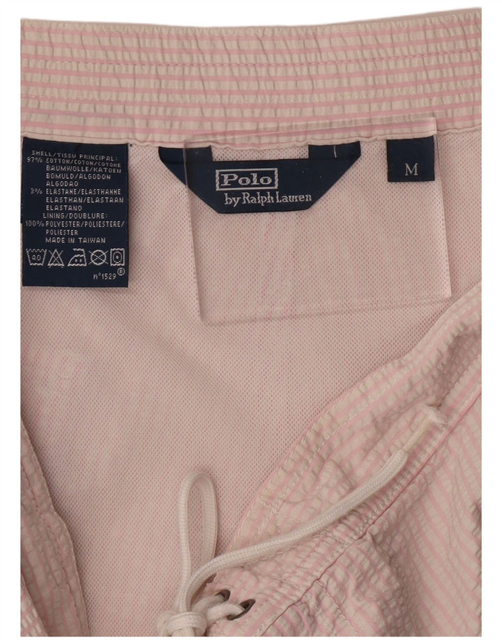 POLO RALPH LAUREN Badeshorts til mænd Medium Pink Stribet Bomuld