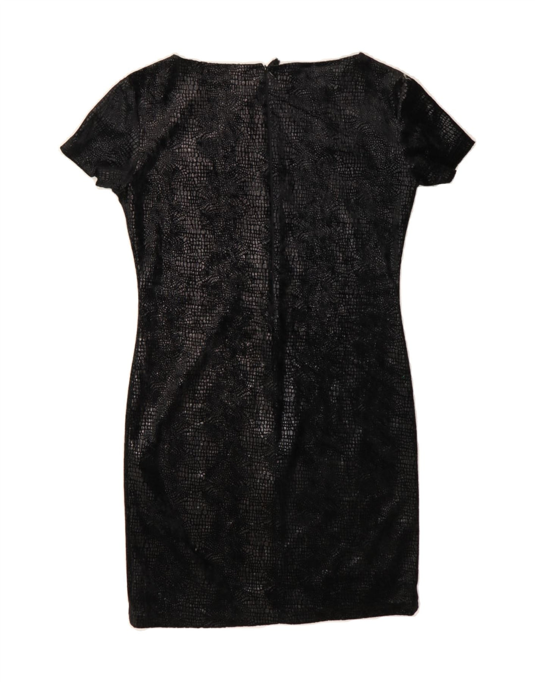 ICE Womens Sheath Dress UK 10 Small Black Animal Print Vintage Ice and Second-Hand Ice from Messina Hembry 