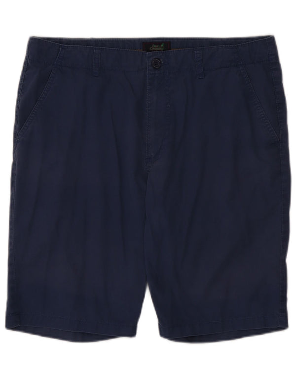 Best Company Herre Chino Shorts IT 50 Large W34 Navy Blue Cotton