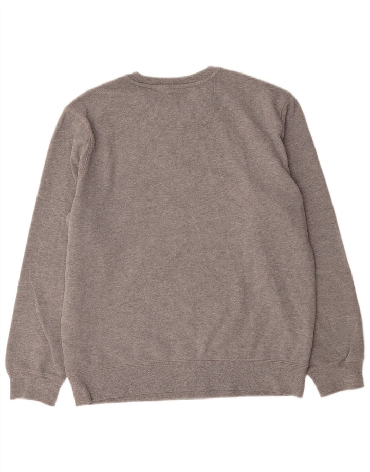 Dkny Herre Grafisk Sweatshirt Jumper Medium Grå Flecked Bomuld
