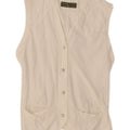 RENE LEZARD Damevest UK 12 Medium Hvid Bomuld