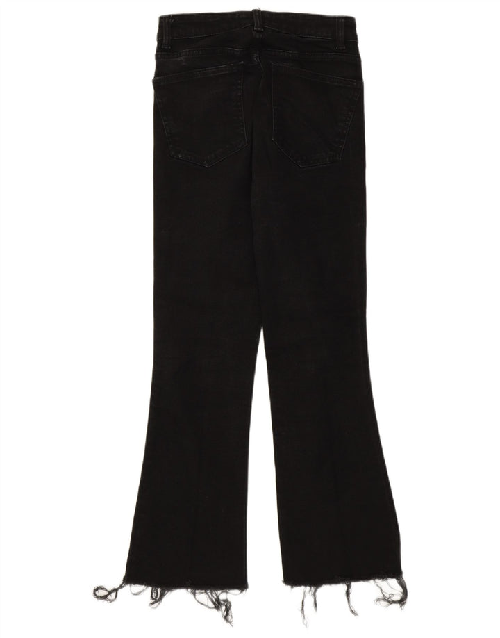 Zara Dame Bootcut Jeans EU 36 XS W26 L25 Sort