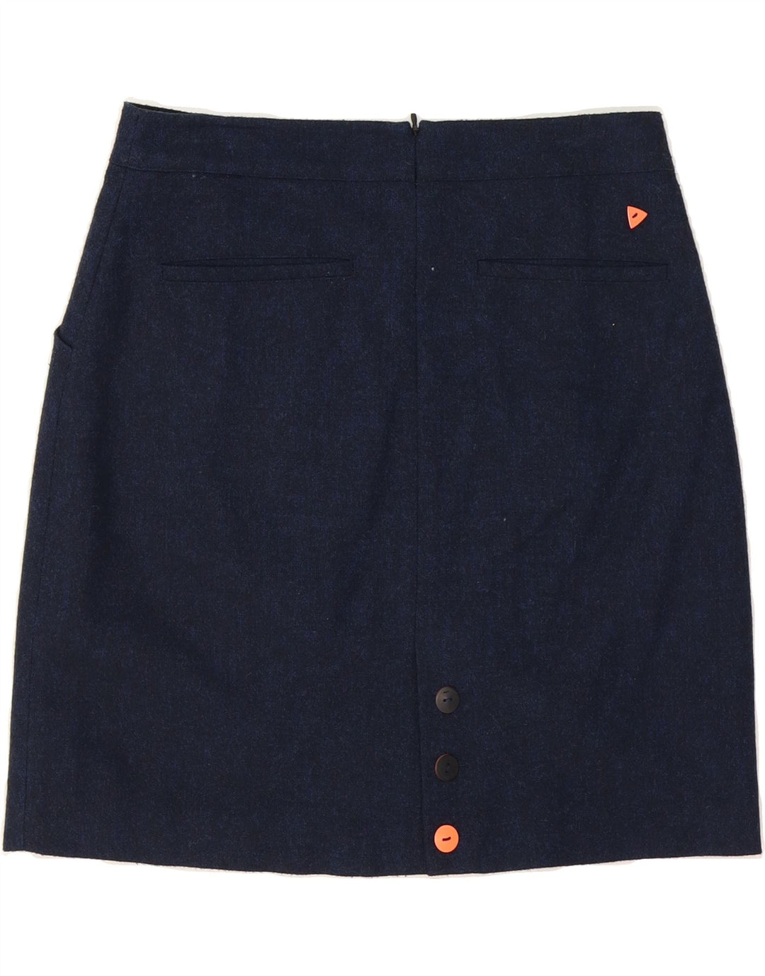 SKUNKFUNK Womens Pencil Skirt US 2 XS W30  Navy Blue Polyester Vintage Skunkfunk and Second-Hand Skunkfunk from Messina Hembry 