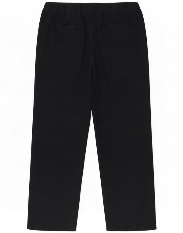 Marks & Spencer Kvinder Casual Bukser med brede ben UK 14 Large W34 L29 Sort