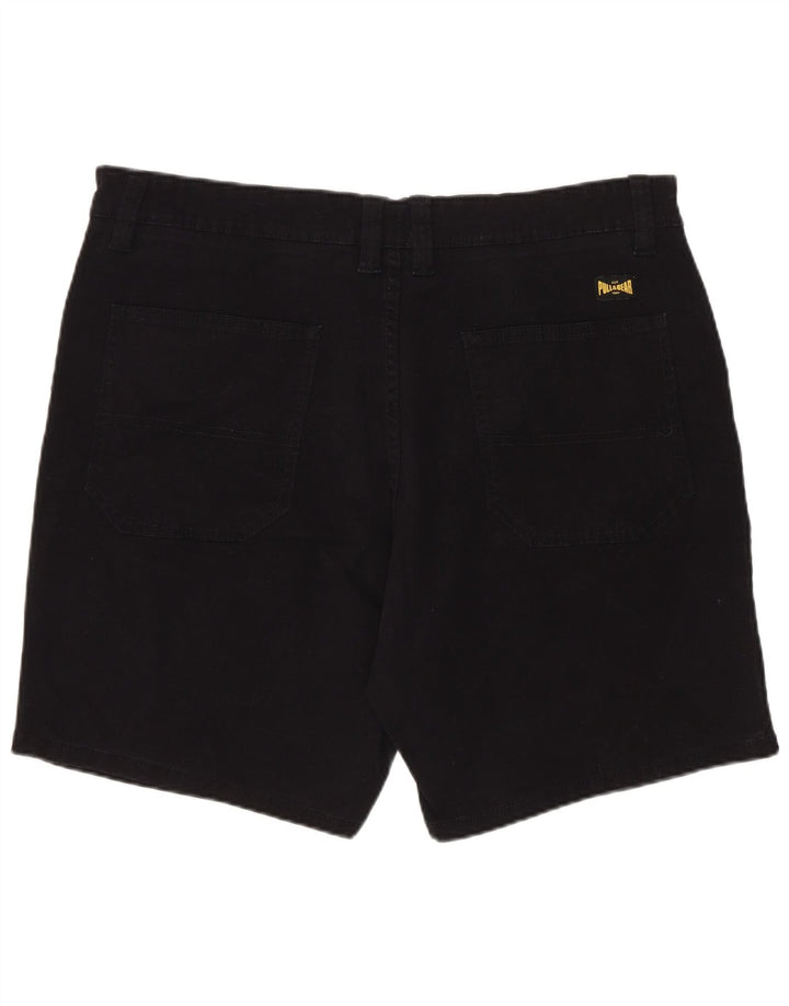 Pull & Bear Herre denimshorts EU 44 Large W34 Black Bomuld