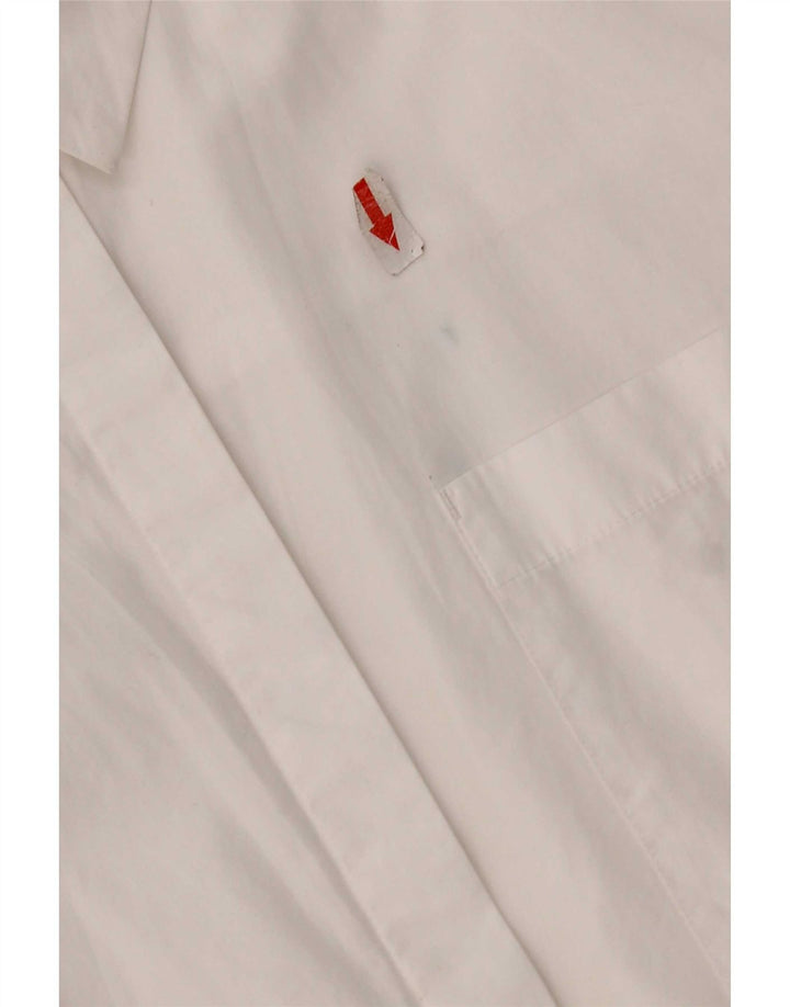 Marks & Spencer Womens Autograph Shirt Bluse UK 12 Medium White Bomuld
