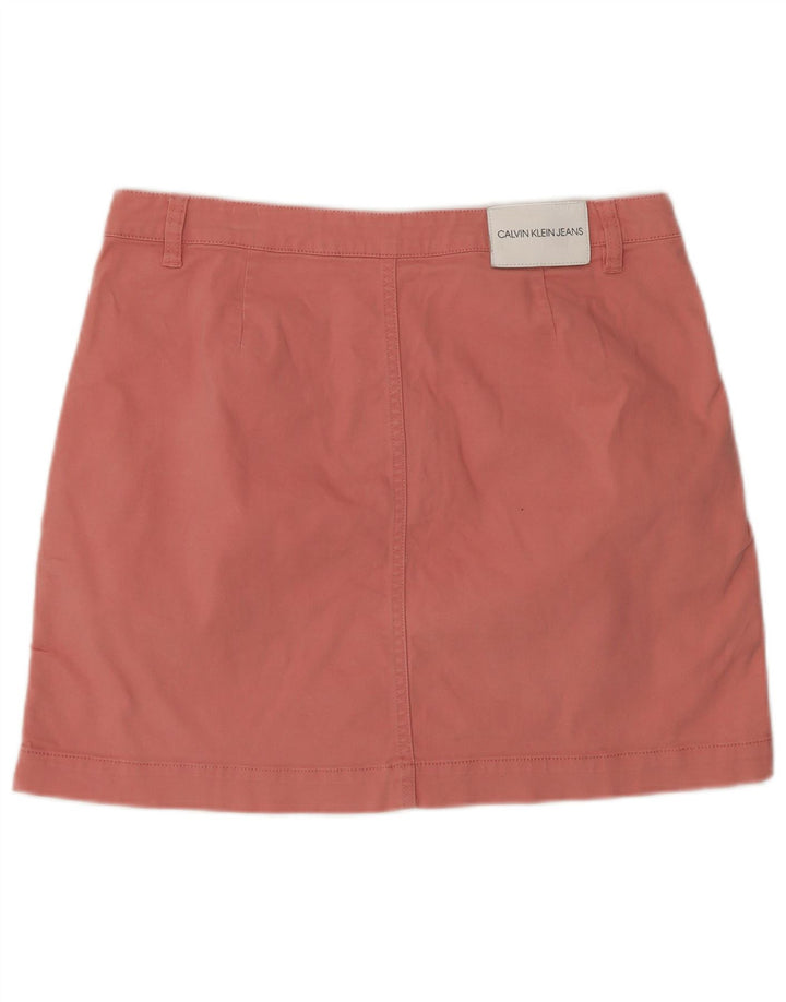 Calvin Klein Dame Mini Nederdel Large W32 Pink Bomuld
