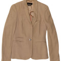 MASSIMO DUTTI Dame 1-knaps blazerjakke EU 36 XS Beige Viscose