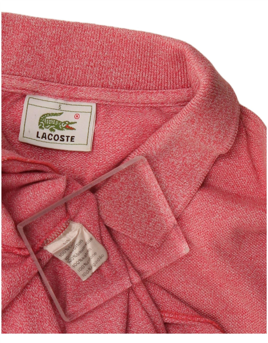 Lacoste herre poloskjorte str. 5 Large Pink Bomuld